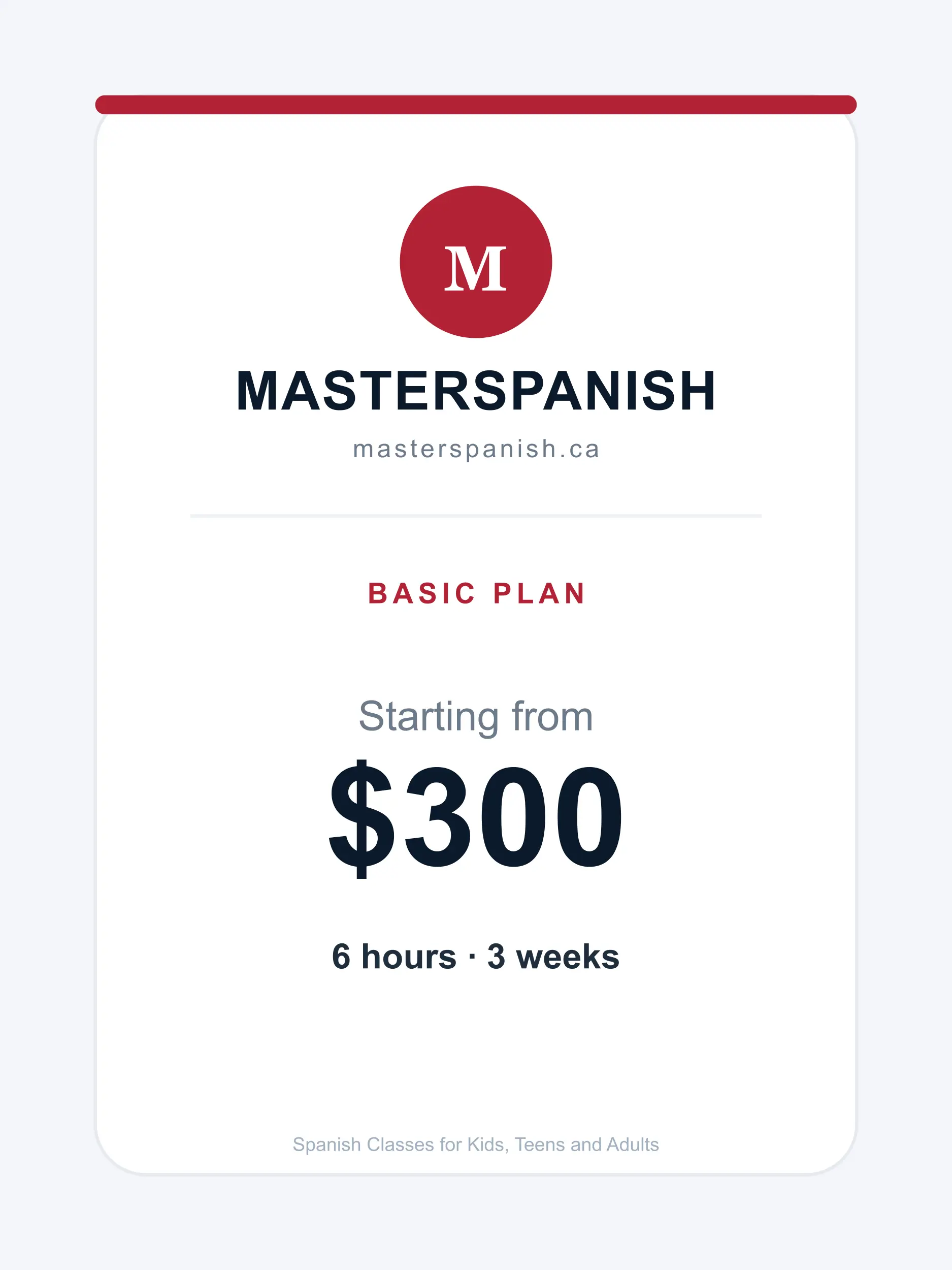 Basic Plan Basic Plan